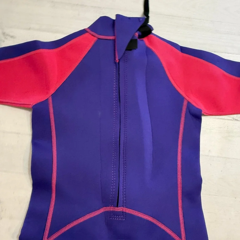 Mountain Warehouse kids Shorty Thick‎ swim  Wetsuit pink purple 11/12